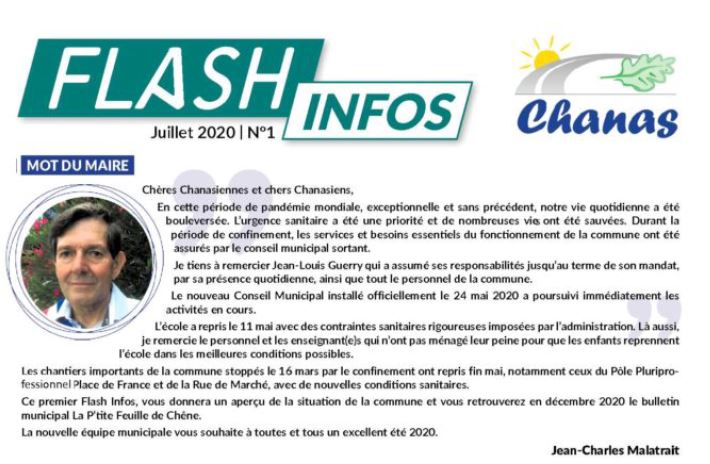 FLASH INFOS N°1