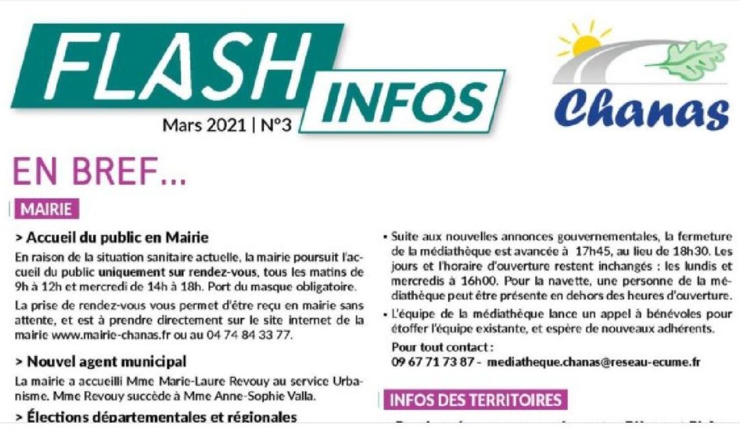 FLASH INFOS N°3