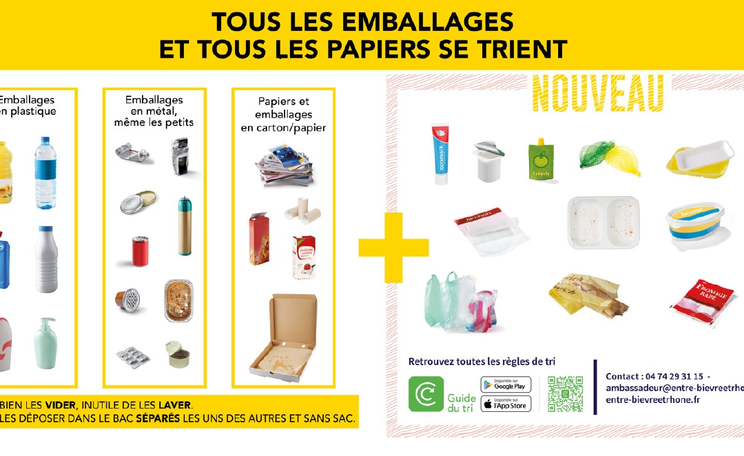 SIMPLIFICATION DES CONSIGNES DE TRI