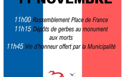 COMMÉMORATION DU 11 NOVEMBRE