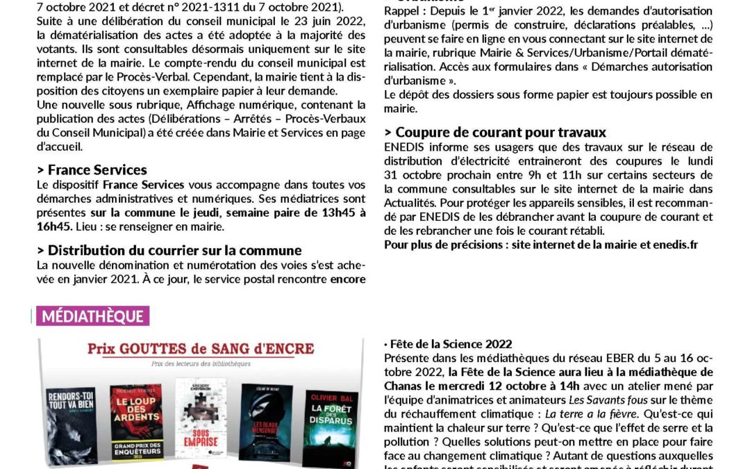 FLASH INFO N°6