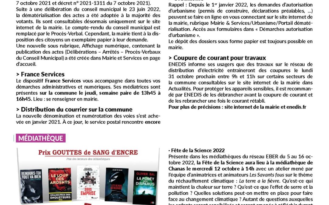 FLASH INFOS N°6