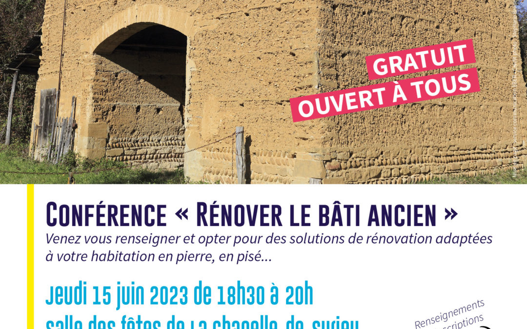 CONFÉRENCE RÉNOVER LE BÂTI ANCIEN