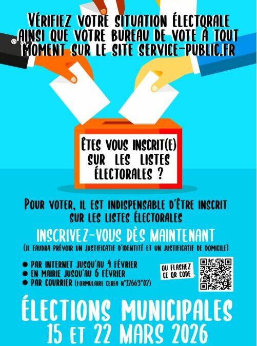 INSCRIPTIONS LISTES ELECTORALES