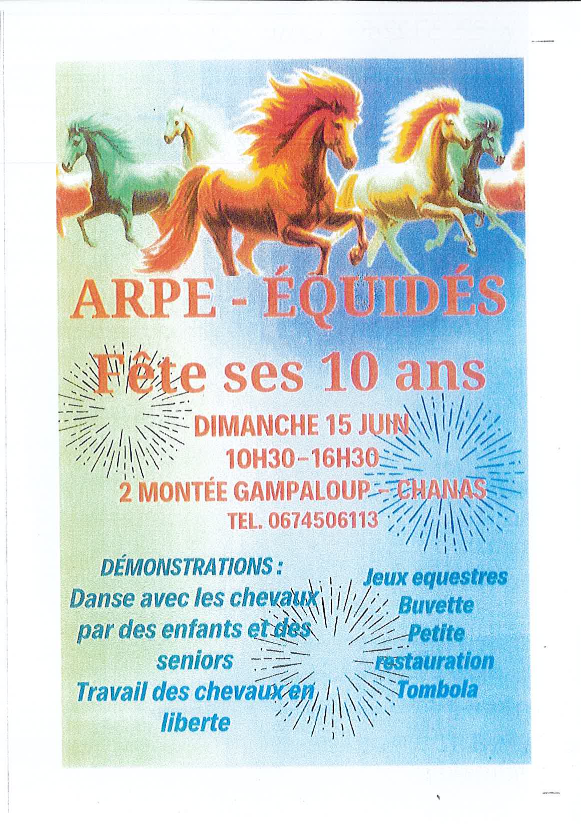 ARPE-ÉQUIDÉS FÊTE SES 10 ANS