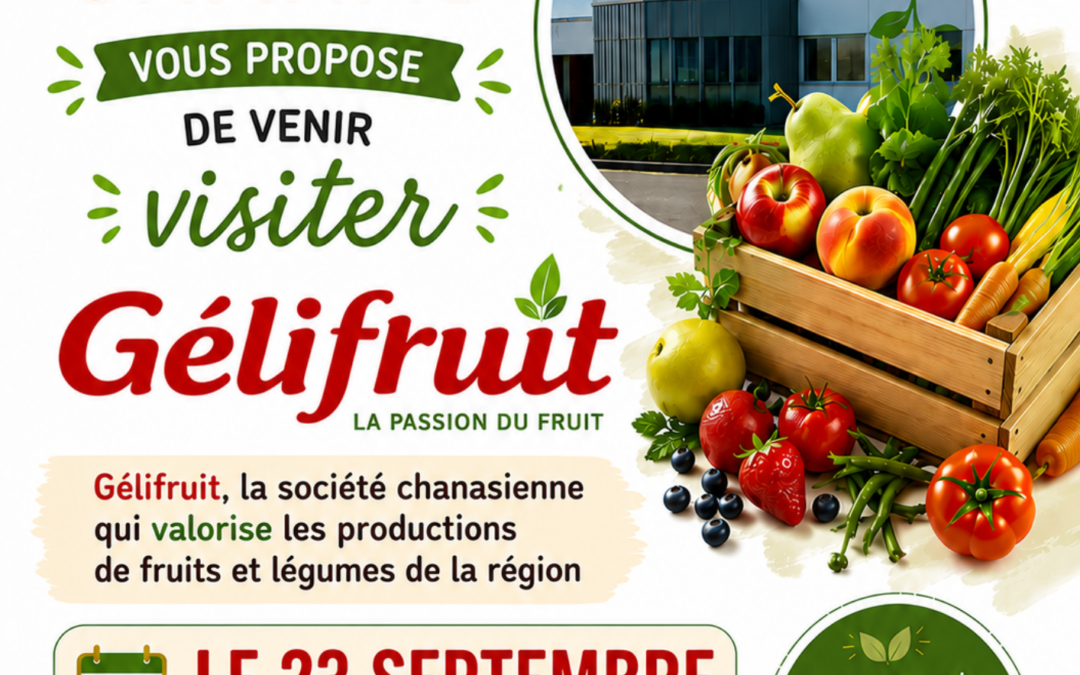 MÉDIATHÈQUE DE CHANAS : VISITE DE L&rsquo;ENTREPRISE GELIFRUIT