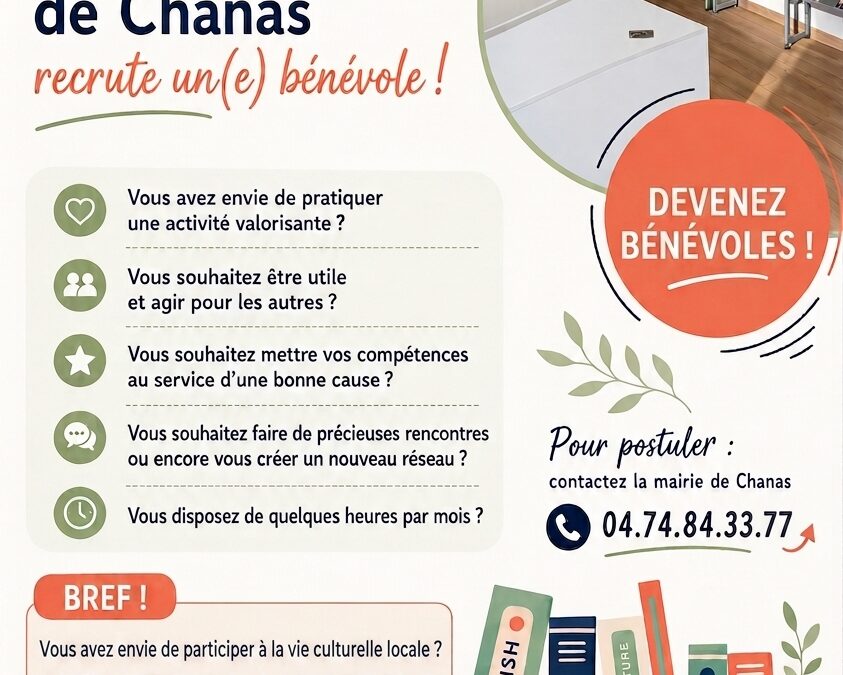 DEVENEZ BÉNÉVOLE À LA MÉDIATHÈQUE