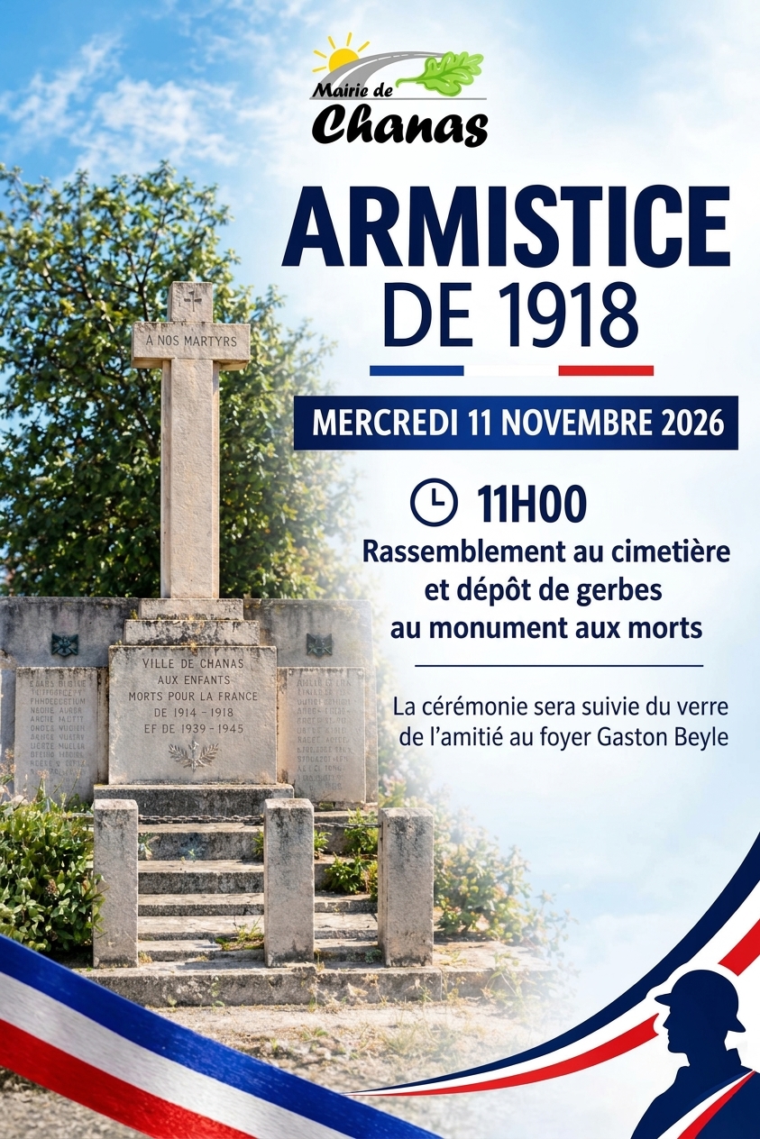 Commémoration de l’Armistice du 11 novembre 1918